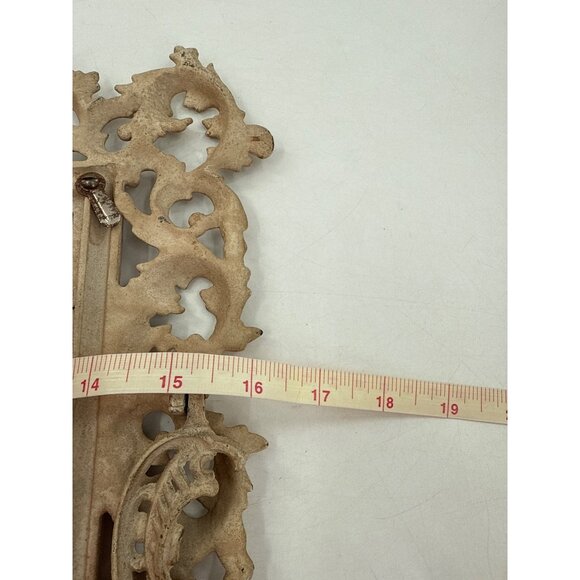 Antique Victorian Ornate Cast Iron Picture Frame With‎ Easel Stand - Picture 8 of 9